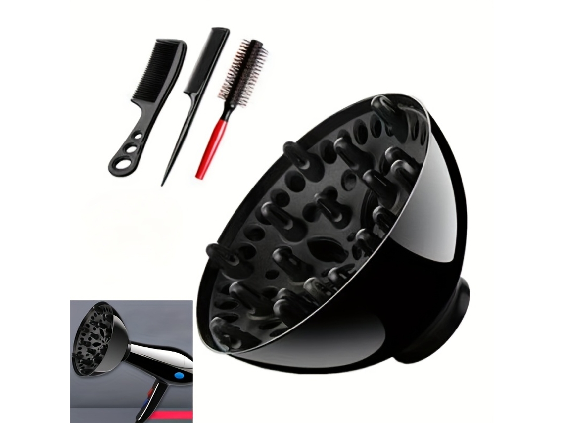 Kit Rizador De Aire Caliente, Accesorio Para Secador De Pelo, Rizos Perfectos, Para Uso Profesional O Doméstico.
