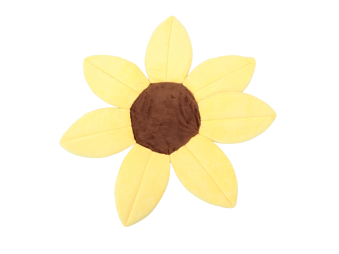 Alfombrilla De Baño Para Bebé Con Diseño De Girasoles Y Soporte Para La Cabeza, De Felpa Suave Y Corta, Para Bebés De 0 A 3 Años.