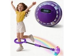 Bola De Pular De Tornozelo Brinquedo Para Presente De 5 A 9 Anos, Bola Dobrável A Bateria Com Contador Digitallab roxo