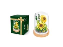 Bloques de plantas de girasol en miniatura para armar con cubierta protectora