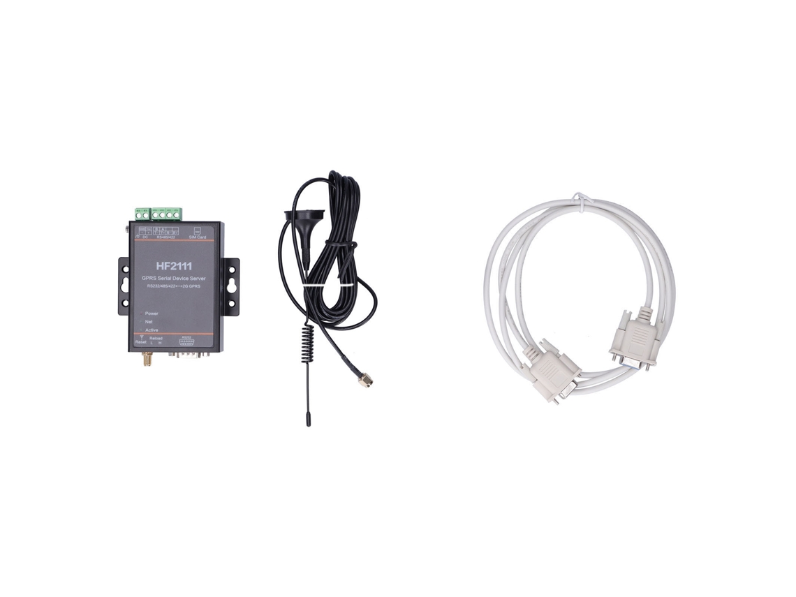 Conversor Gprs Serial Device Server Hf-2111 Serial A Rs232/422/485 Para Tcp/udp Dc9‑36v