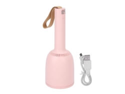 Aspirador De Pó Mini 360° Rotação Sucção Forte Silencioso Usb Carregável Mão Mesa Sofá Unhas Rosa