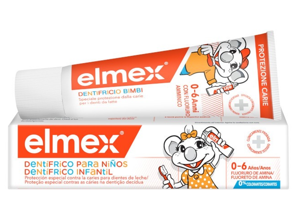 Pasta De Dentes Infantil 0 6 Años 50 Ml Elmex
