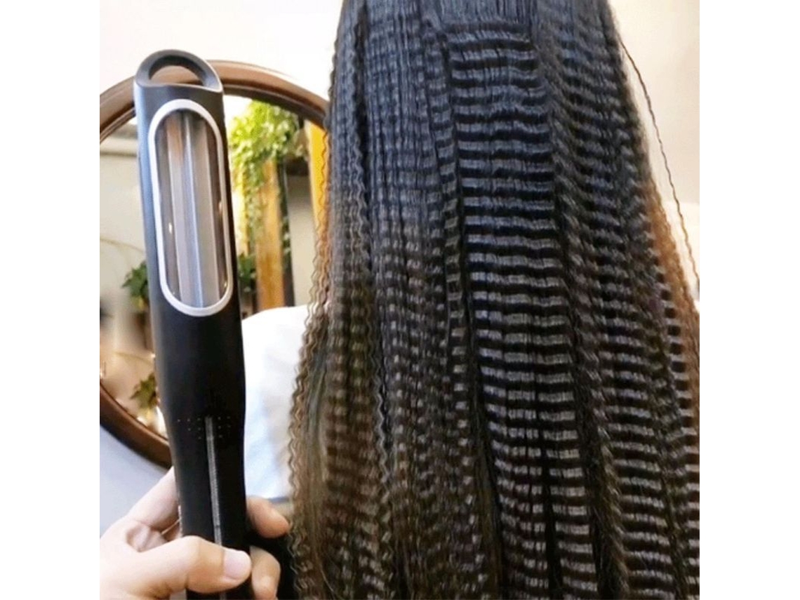Plancha De Pelo Giratoria Automática Con Base De Cerámica De Turmalina, 2 Ajustes Regulables, 180-230 °c.