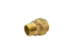 Enlace roscado de latón macho de 20 mm y 1/2", Genil