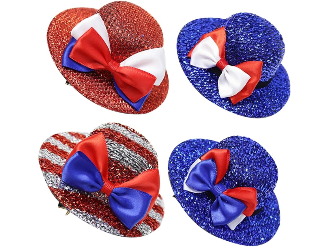12 Piezas, Té, Pp, 12 Sombreros Decorativos Para Fiestas Del Día De La Independencia Para Adultos Con Diseño Único