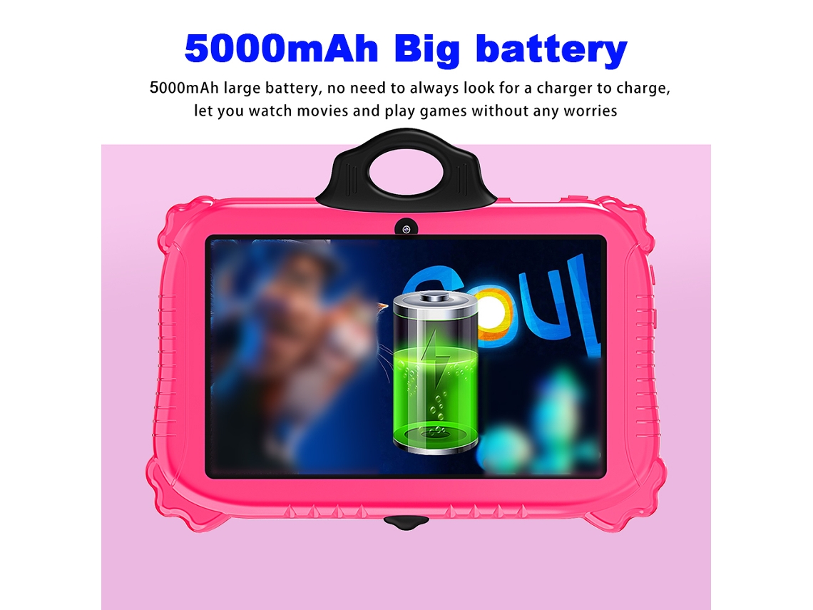 Tableta Para Niños (pantalla Hd De 7 Pulgadas, Gran Almacenamiento De 6gb+128gb)