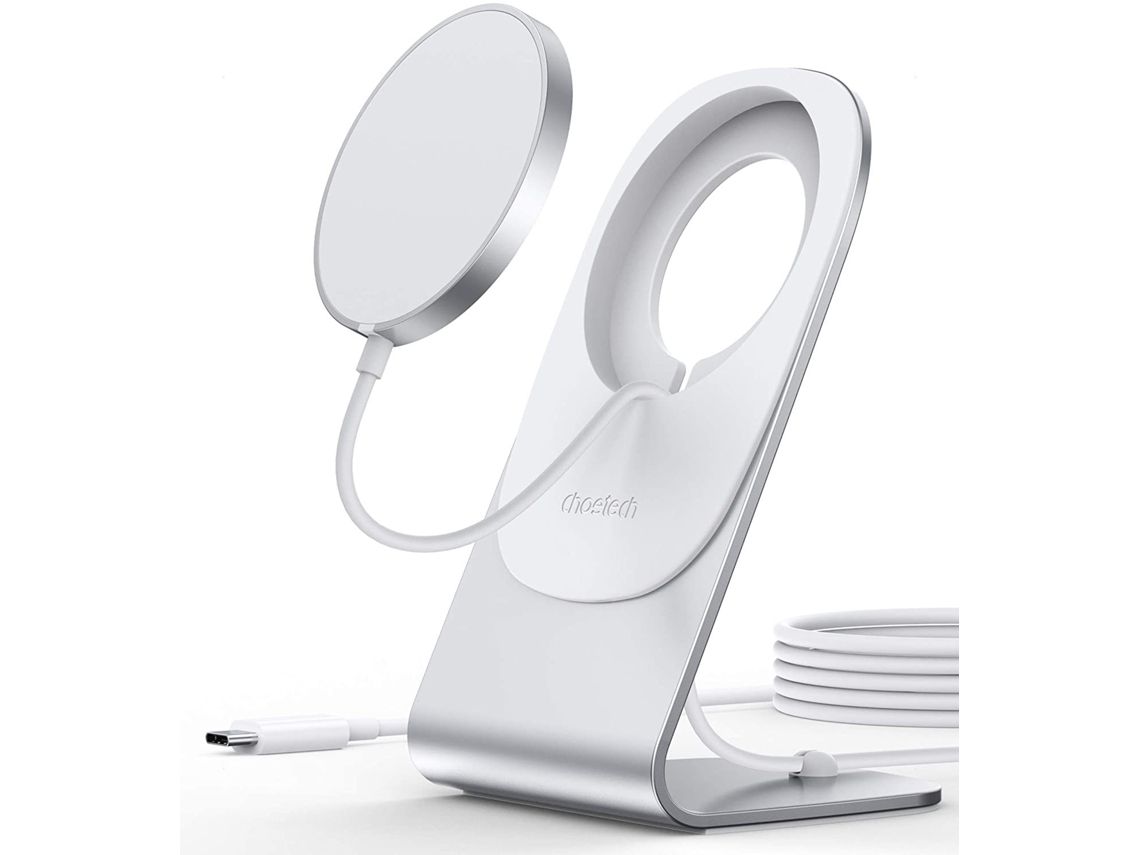 Cargador Inalámbrico Inducción Compatible Mag Safe Usb-C para YIZHOOD Blanco