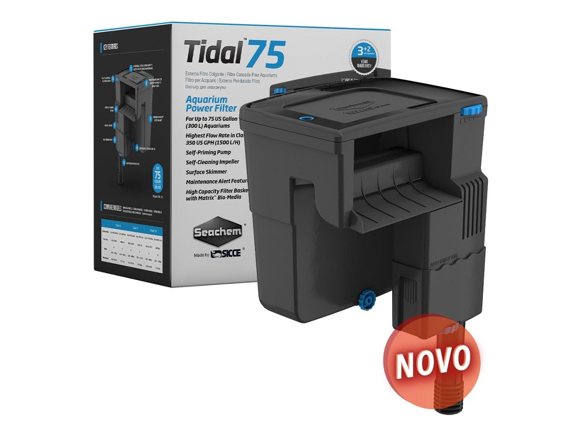 Filtro de mochila ''tidal 75'' SICCE (1.500 L/h)