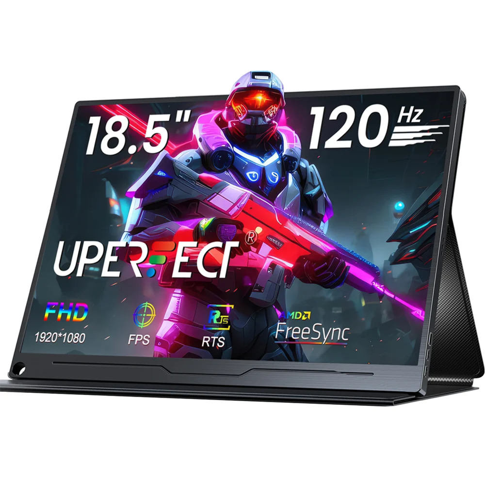 Monitor Portátil Uperfect (18.5" 120 Hz) -1080p Ips Hdr Usb-c Hdmi)