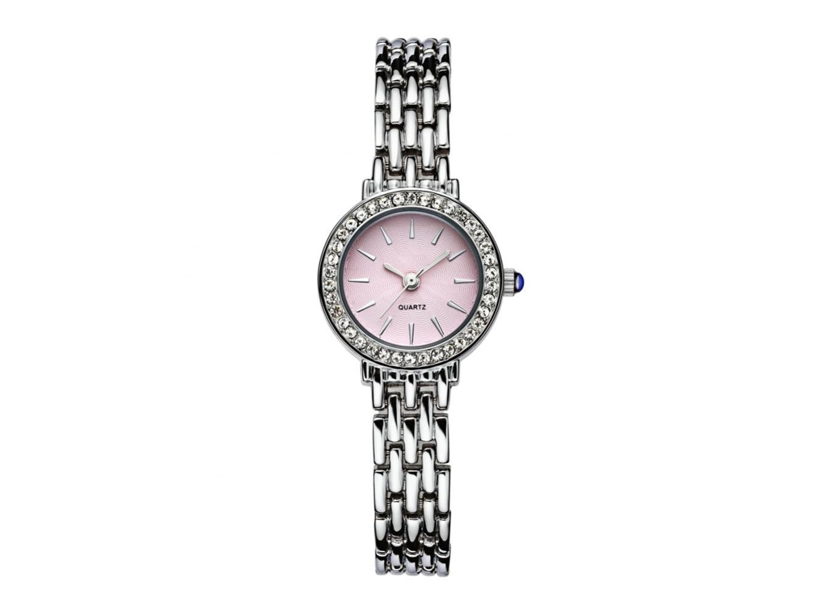 Reloj De Pulsera Sanda De Cuarzo Resistente Al Agua Con Esfera Brillante Y Brazalete De Acero Inoxidable (negro)