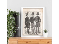 Poster De 3 Hombres Y Una Paloma.Láminas Vintage. Posters Con Diseño Vintage Y Definiciones.