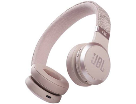 Auriculares Bluetooth Multipoint JBL Live 460NC (On Ear - Micrófono - Noise Canceling - Rosa)