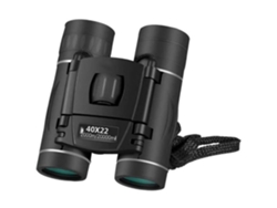 40X22 HD Binoculares Bak4 Fmc Telescopio óptico negro 2000M Mini telescopio plegable de larga distancia