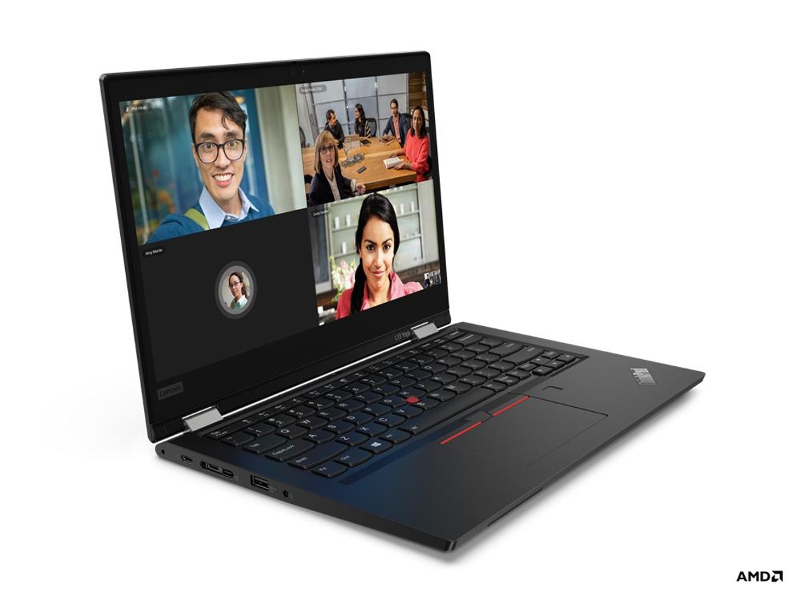 Laptop Lenovo Thinkpad L13 Yoga Gen 2 Amd Hybrid 2 en 1 33.8 Cm 13.3'' Full Hd Pantalla táctil Amd Ryzen™ 5 Pro 8 Gb Ddr4-Sdram 256 Gb Ssd Wi-Fi 6 802.11Ax Windows 10 Pro Negro