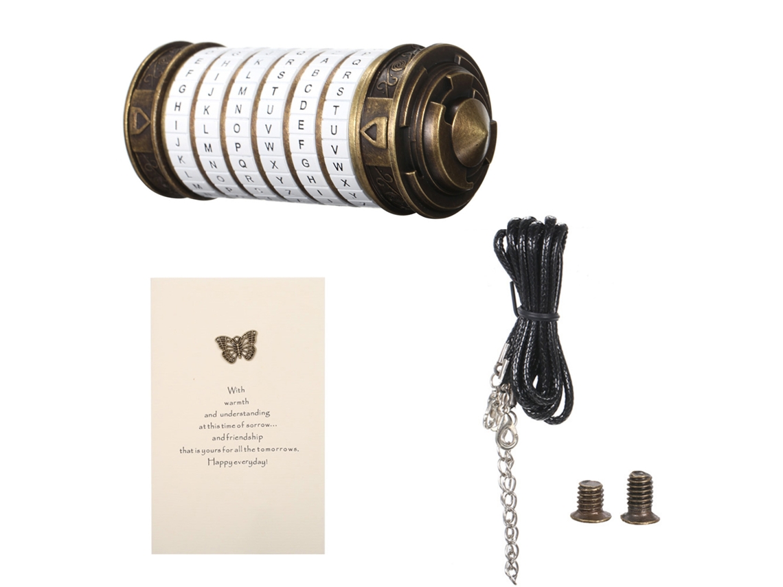 Juguete de código metálico Cryptex, regalo de boda