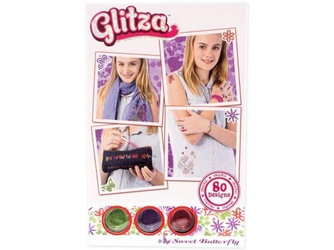 Juego Creativo GLITZA Tatuaje de mariposas dulce - 80 diseños