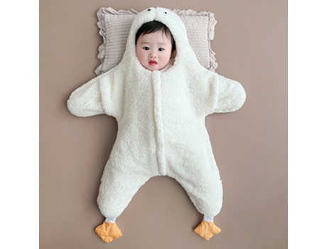 Ropa navideña, mono acolchado de invierno con patito, peleles para bebés y niños pequeños, 80cm