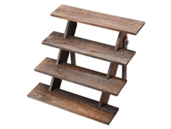 Suporte De Cupcake De Madeira Rustic Torre Multifuncional Para Festas E Decoração