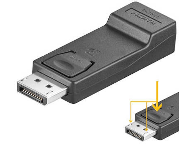 Adaptador de género GOOBAY HDMI DisplayPort Adapter