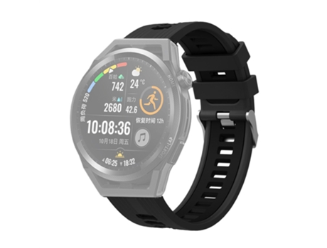 Correa de Silicona bicolor 20mm transpirable ajustable para Samsung Galaxy Watch 5 40mm/44mm/Watch 5 Pro 45mm - negro/negro de carbón