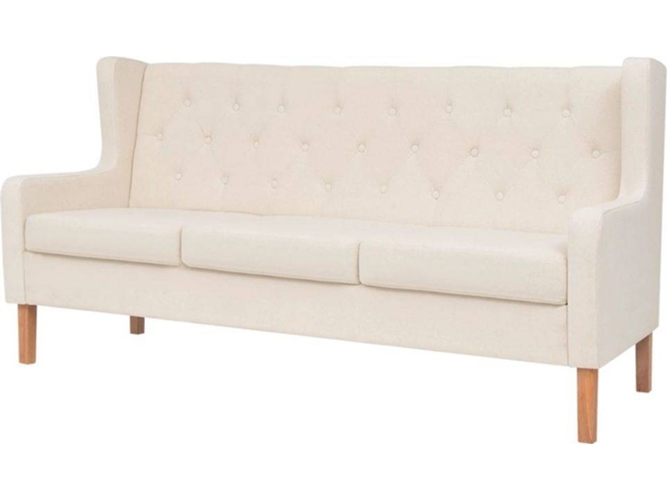 Sofa VIDAXL Blanco Tela