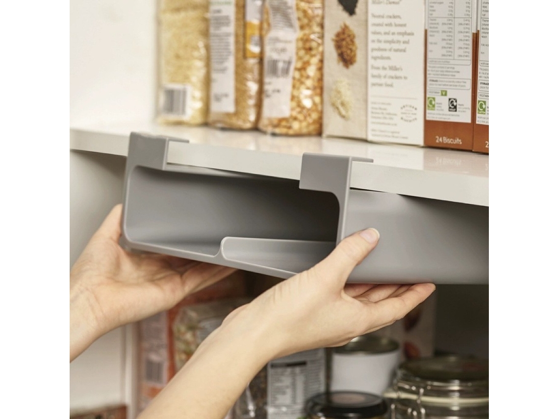 Organizador De Cocina Para Aluminio Y Bolsas, Gris