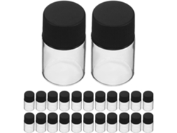 40pièces Mini Frascos Verre Transparent De Impermeables Avec Bouchons Vides Pour Échantillons Huile