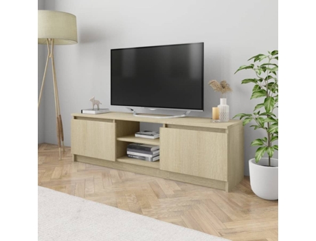 Mueble para la televisión VIDAXL Marrón Madera contrachapada (120x30x35.5 cm)