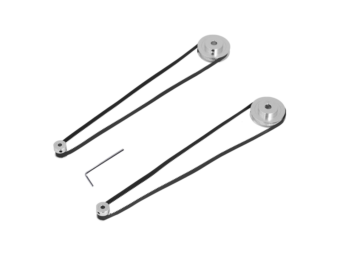 Conjunto De Polea Dentada De 20/60 Dientes Para Correa De 6 Mm Y Orificio De 5/8 Mm Para Impresora 3d