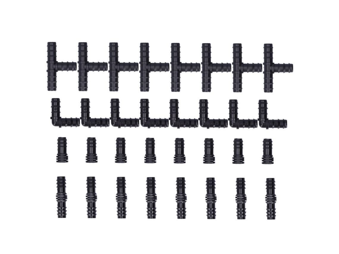Kit De 32 Piezas De Accesorios Para Riego Por Goteo, Conectores En T, 1/2 Pulgada, Para Invernadero De Jardín.