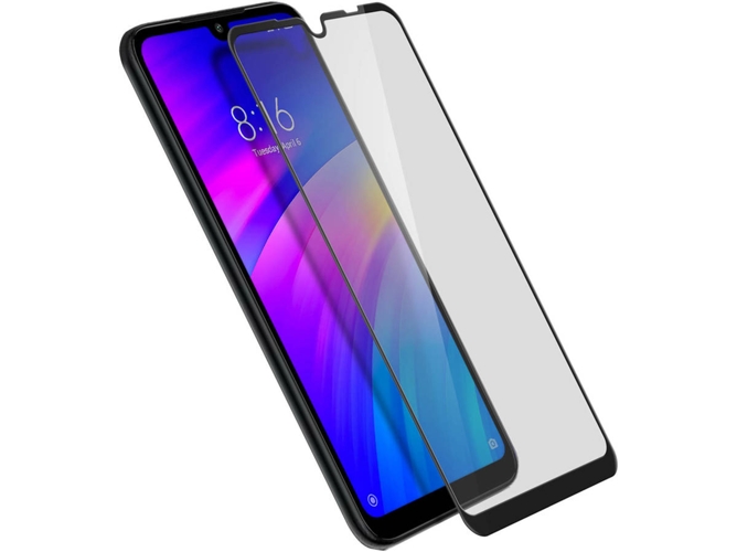 Protector de Cristal Templado Xiaomi Redmi 7 AVIZAR Biselado Negro