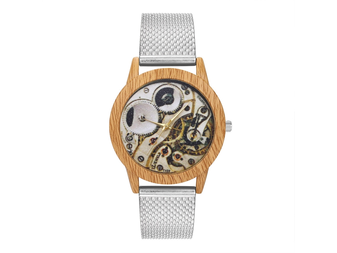 Reloj De Pulsera De Cuarzo Zhoulianfa Para Hombre Y Mujer, Plateado, Modelo T159-f.