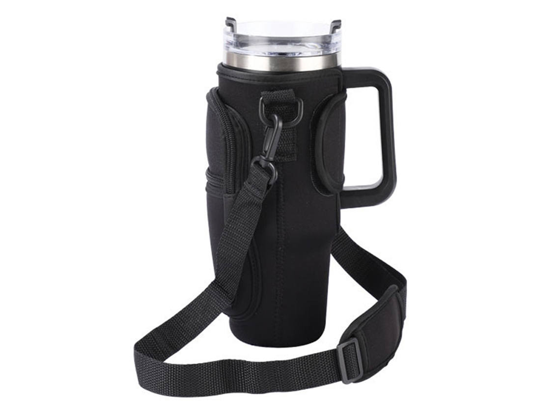 Bolsa Para Transportar Botellas De Agua, Portátil, De 40 Oz, Con Asa, Bolsillo Para Teléfono, Correa Ajustable Para Acampar, Picnic, Viajes, Playa