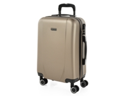 Maleta Abs Pequeña Itaca Tiber Champagne (38x55x20 Cm - 36l)