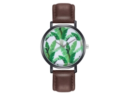Reloj De Pulsera Zhoulianfa Para Mujer Con Esfera De Líneas Geométricas Y Correa De Piel Sintética (rosa Y Rojo).