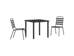Conjunto De Comedor De Jardín 3 Uds | Mueble De Jardín Antracita