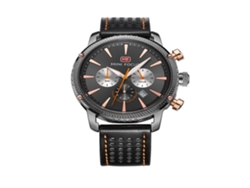Reloj De Pulsera Sencillo De Cuero Para Hombre, Cuarzo Ultraligero, Estilo Moderno, Elegante Y Deportivo, Color Gris.