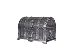 Organizador de maquillaje y joyero, caja de dulces de regalo pirata dorada