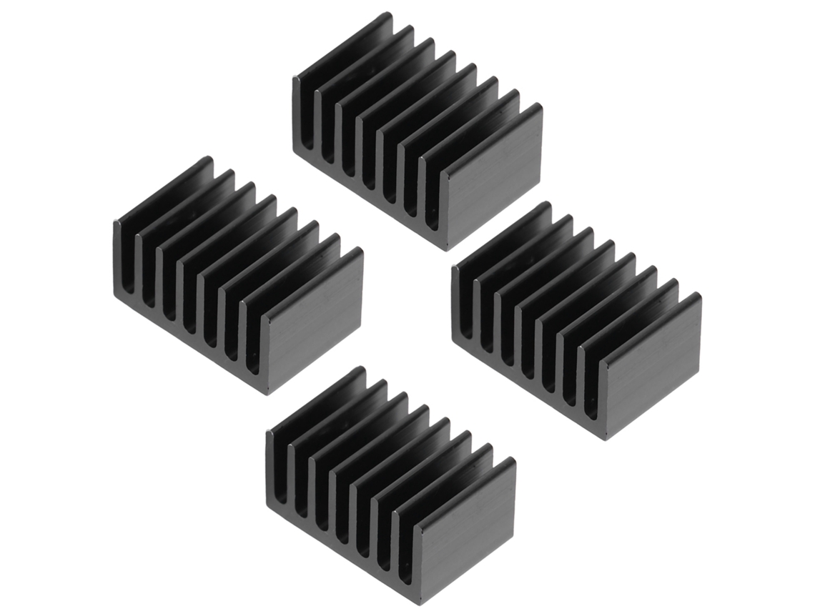 20 Peças Dissipador de Calor de Alumínio Radiador Cpu Cooler Componentes Industriais Q20x10x13 Preto