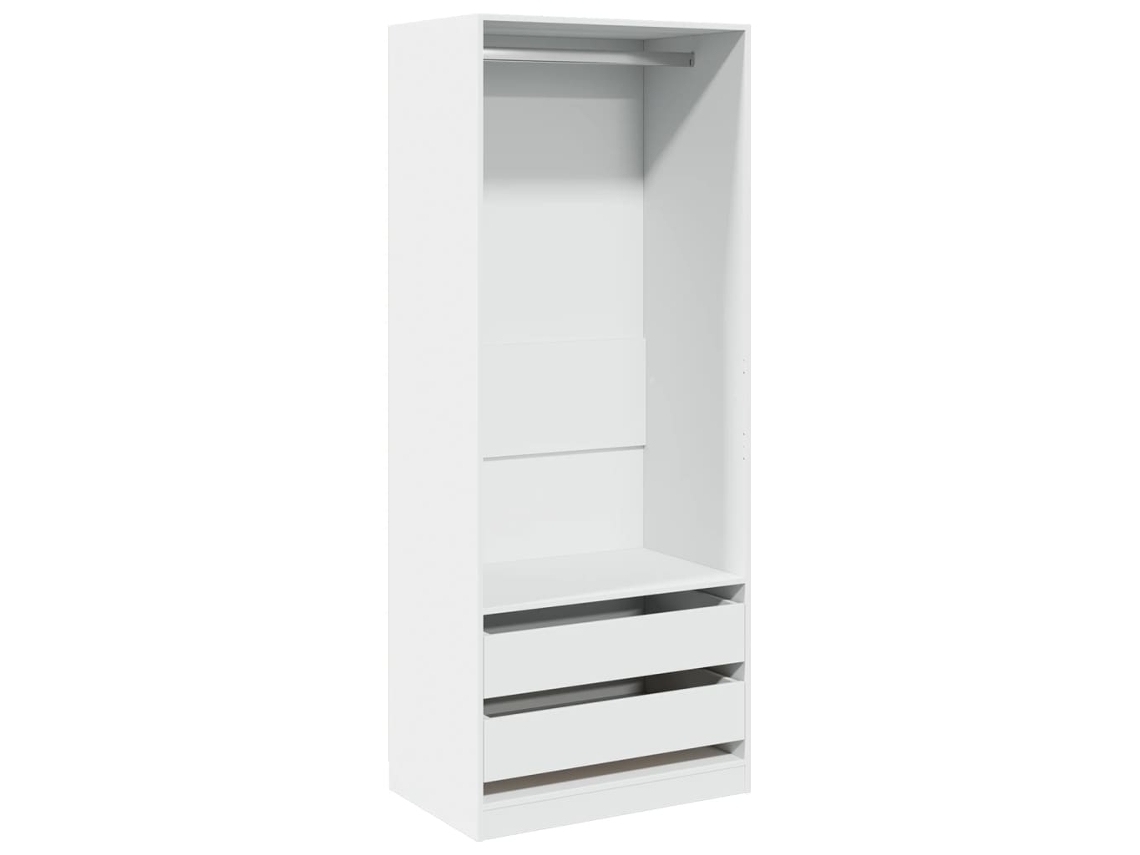 Armario 80x50x200 cm Derivados de Madera Blanco MAISON EXCLUSIVE