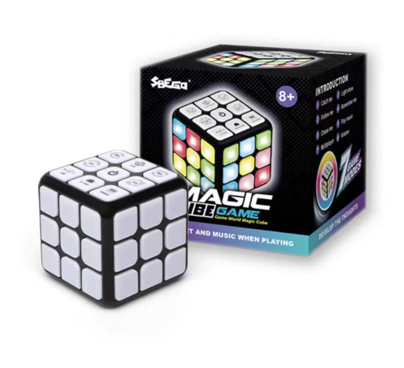 Los Juguetes Rompecabezas Rubik's Cube Rompen Las Barreras Para Aliviar El Estrés Con Juegos De Sonido, Luz Y Música Electrónica.