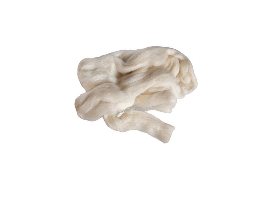 Hilo virgen blanco sin teñir, bolsa de 50 g Rayher