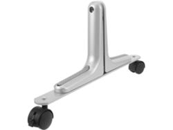 Soporte Plegable Para Biombo Con Base Independiente Y Ruedas Con Freno, Base Plateada.
