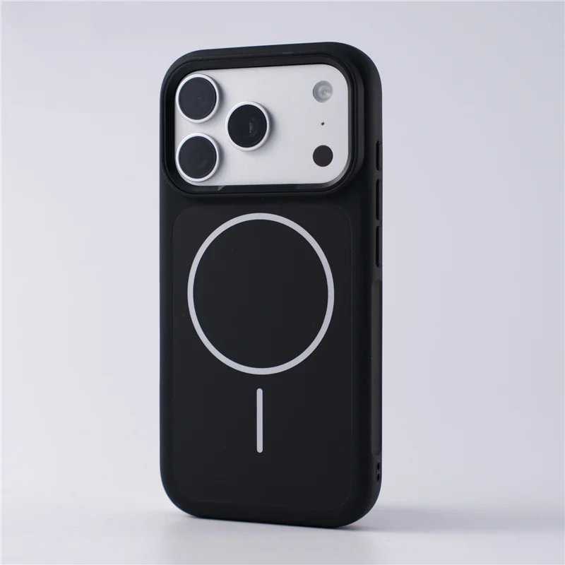 (iphone 14 Plus Negro) Funda Para Teléfono Con Carga Inalámbrica Magnética Magsafe, Cubierta Trasera De Policarbonato Rígido Mate