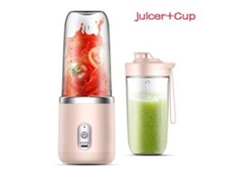 Licuadora Compacta, Vaso Mezclador, Exprimidor Multifuncional Compacto Y Recargable, Rosa, 6 Cuchillas
