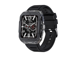 Reloj inteligente con pantalla táctil de 1,85" y monitorización de frecuencia cardíaca, sueño y SpO2. Modo deportivo de 20", asistente de voz y monitor de actividad física. Bestvite.