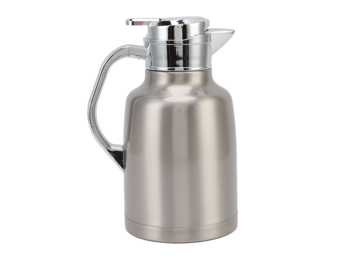Jarra térmica para té y café de acero inoxidable 304 plateada para hoteles y restaurantes