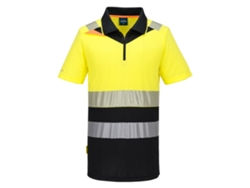 Polo De Trabajo Alta Visibilidad Con Cremallera | Portwest Amarillo/negro / M