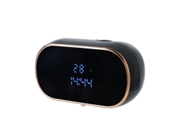 (negro) Dispensador De Jabón Automático Con Pantalla Digital De Temperatura, Carga Usb Y Generador De Espuma Led.